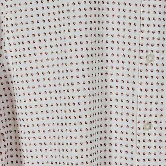 Van Heusen Mens Medium Shirt Traveler Slim Fit 4-Way Stretch 15-15.5 32/33 - Picture 8 of 9